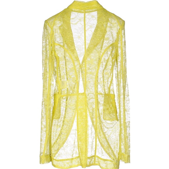 Atos Lombardi Lace Acid Green Blazer Size 8
